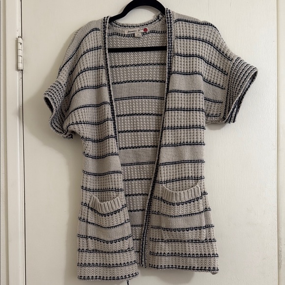 Forever 21 Blue and Tan Open-Front Cardigan - Picture 1 of 5